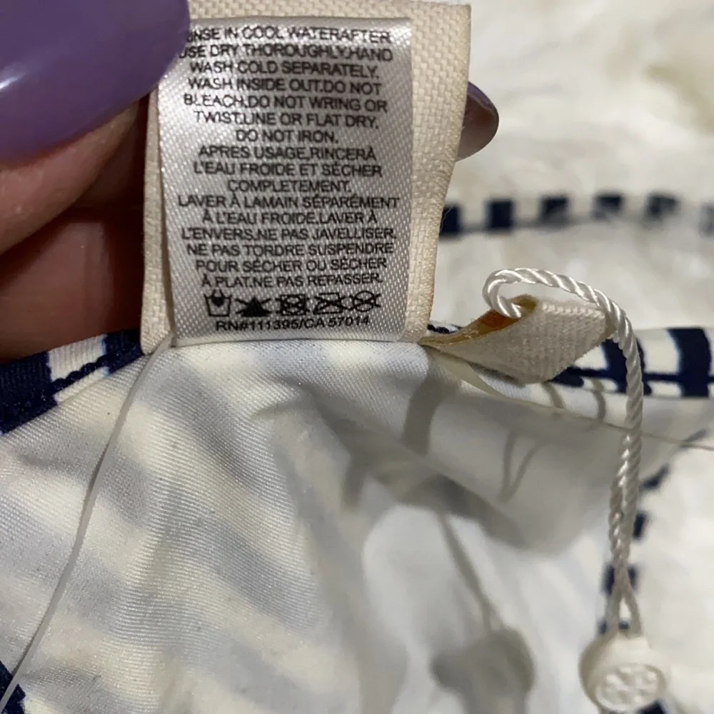 Tory Burch Clemente Top, Stripped Bikini Top